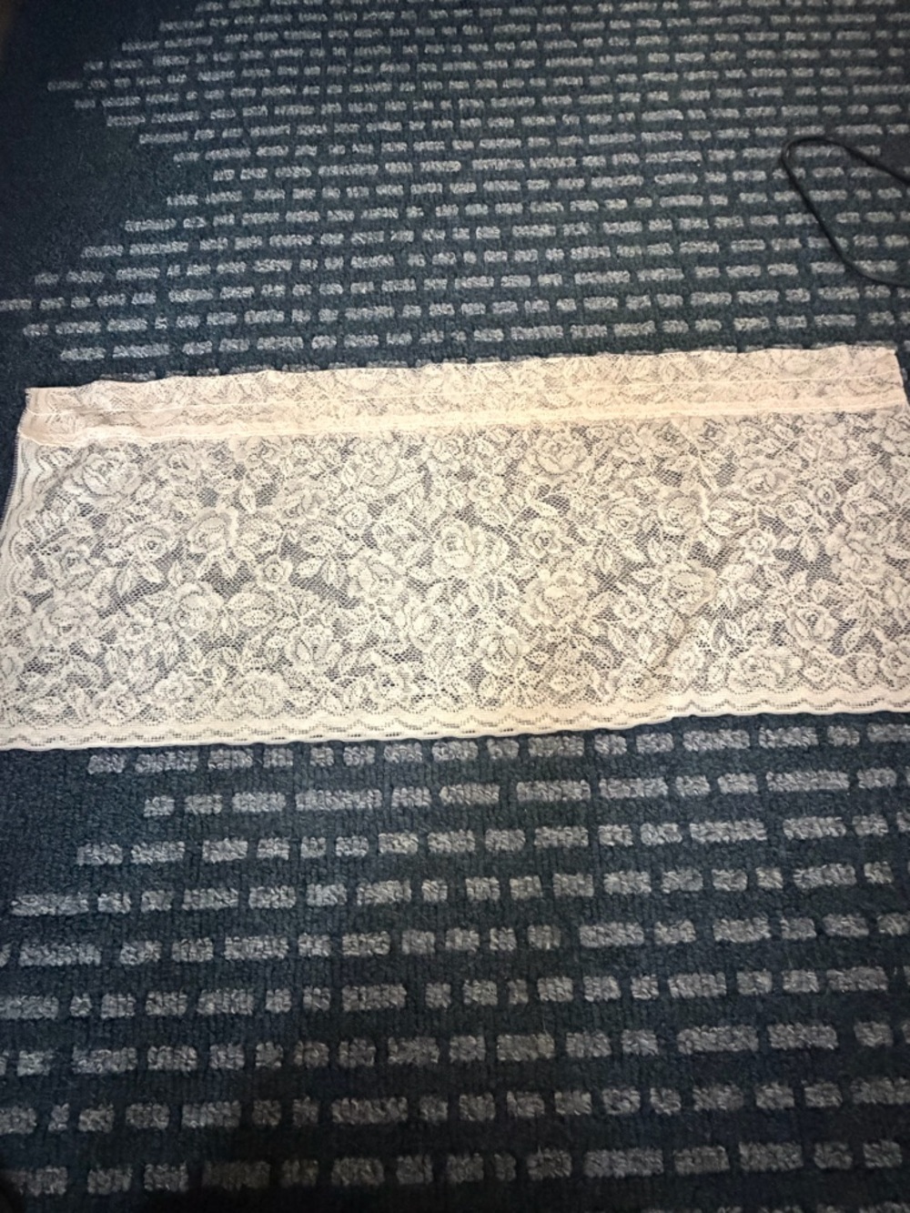 Light Pink Lace Valence 78 inches by 16 inches